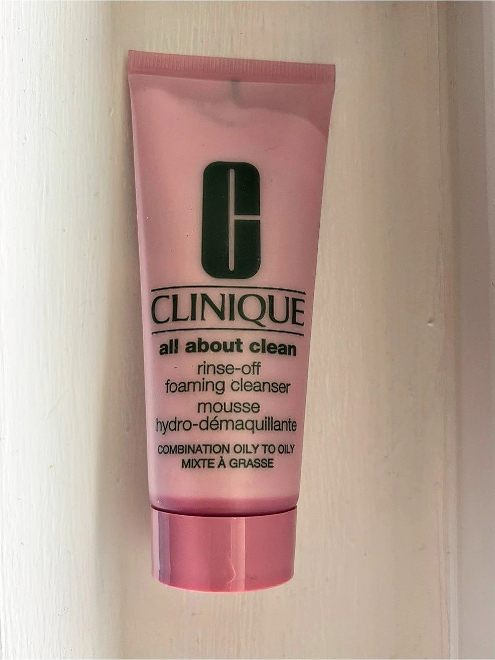 Clinique All About Clean Rinse-Off Foaming Cleanser Pink NWT 2.5 oz